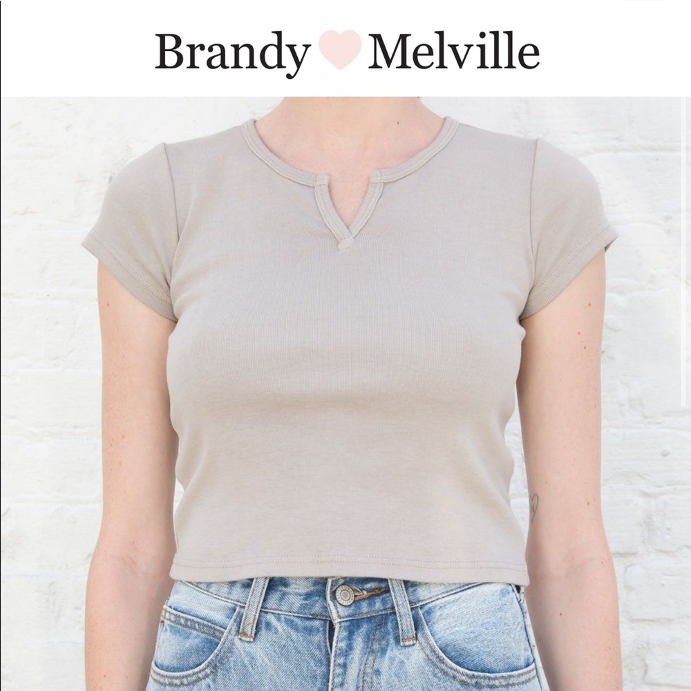 Brandy Melville V Notch Top